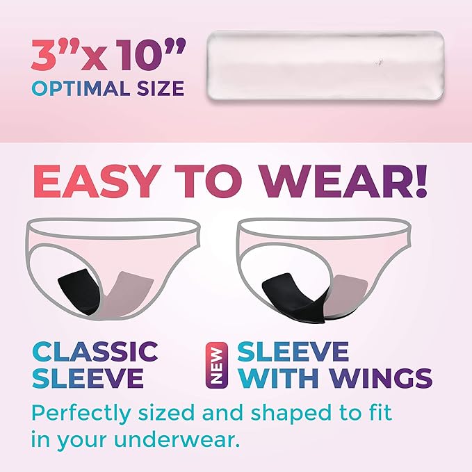 Reusable Perineal Ice Packs with Washable Sleeves – for Hemorrhoids, Postpartum Vaginal Pain, and Groin Discomfort