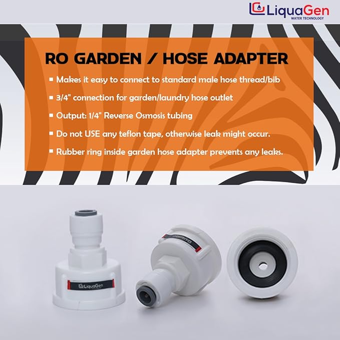 LiquaGen- 4 Stage Hydroponics Reverse Osmosis Water Filtration System- 100 GPD | Water Purifier for Indoor or Outdoor Garden Use | Hydroponics Growing System | Healthy Plants starts with Healthy Water