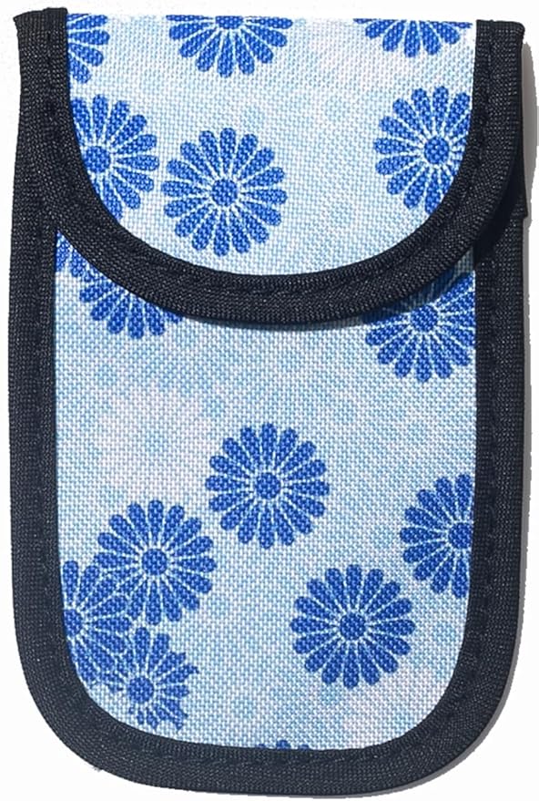 DQL faraday key fob protector, key fob signal blocker, faraday pouch, faraday bag for key fob, key signal blocker (Indigo Garden)