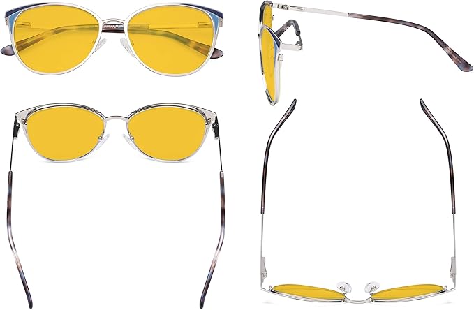 Eyekepper Ladies Blue Light Filter Glasses - Butterfly Design Computer Eyegalsses Women -Transparent Blue Lens