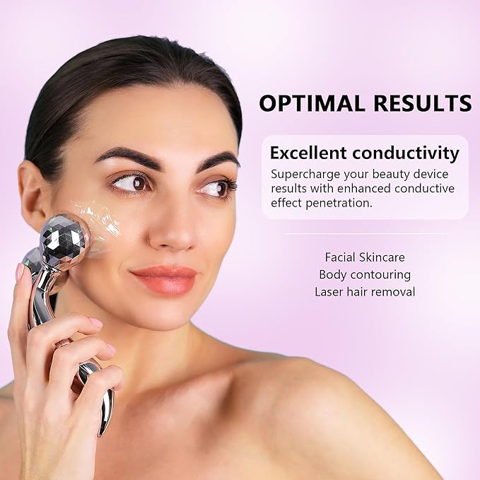 YMEYFAN 2.5L Large Conductive Gel for Microcurrent Facial Device, Radio Frequency Laser Hair Removal Cooling Gel, Sulfate & Phthalate-Free, Sodium Hyaluronate, Ceramide AP for Skin Soothing Hydrating