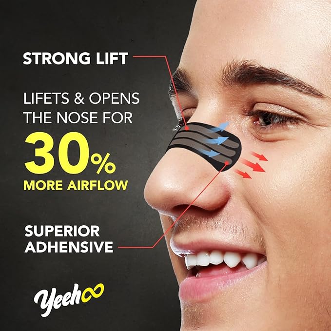 Anti-Snoring Nasal Strips for Sleep: Breathe Easy and Improve Airflow, Comfortable Fit for Better Breathing and Quality Rest, Ideal for Snorers, Office Workers, Athletes & Pregnant Women
