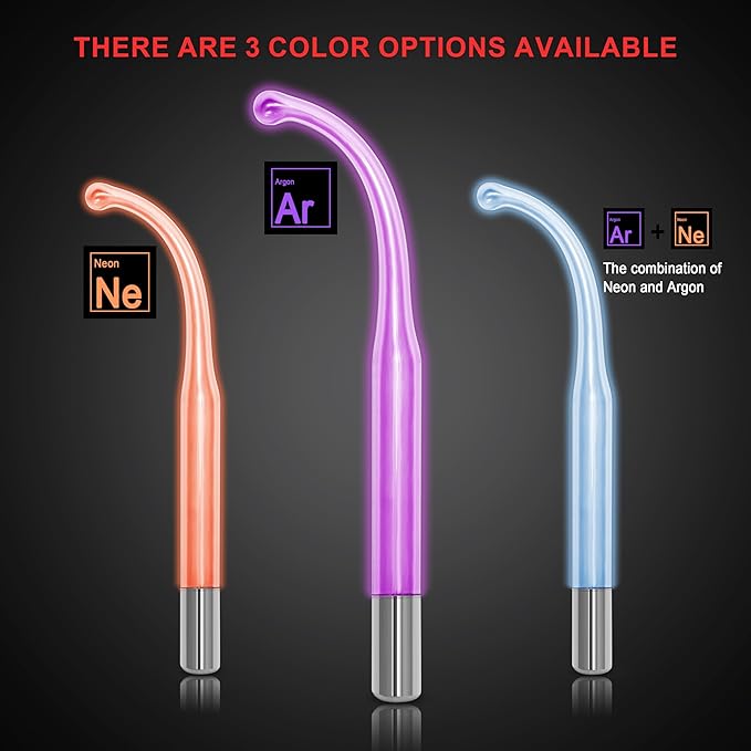 Electrode Wand Glass Tube Handheld Spare Parts for Hi Frequency Instrument Elitzia ETJX006AS (Violet Point)