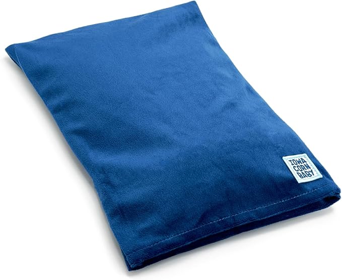 Microwave Heating Pad (with Removable Cover) – Weighted Microwavable Moist Heat Therapy Pad for Back, Neck, Shoulders, and Cramps – Portable, Reusable Cold or Warm Compress, 10" x 7", 2.5lbs