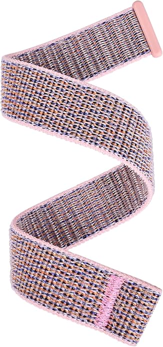 Strap Compatible with Garmin Forerunner 965/955/945/935，22mm Replacement Watch band - Woven Nylon with Hook-And-Loop