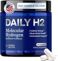 Hydrogen Water Tablets Alternative | DailyH2 Molecular Hydrogen Capsules | 3mg H2 for Cellular Energy, Focus & Recovery | Brain, Gut & Mitochondrial Support | 60 Caps