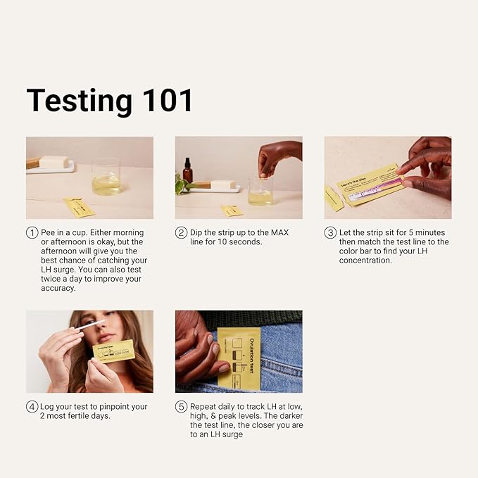 Modern Fertility Ovulation Test | Reliable at-Home Test Helps You Identify Fertile Days, Predict Ovulation, and Get in Sync with Your Cycle| 20 Test Strips