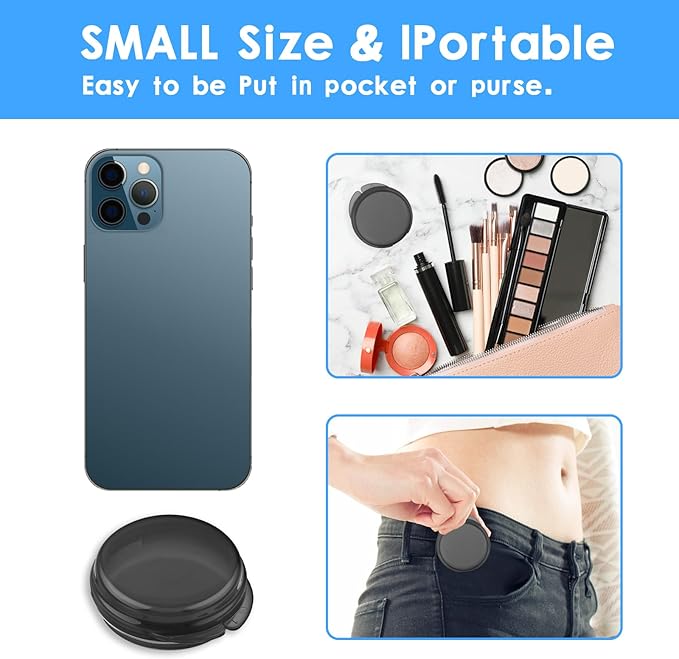 5PCS Small Pill Box, Travel Round Pill Case, Portable Medicine Pill Container Holder, Daily Mini Pill Organizer for Purse Pocket to Hold Vitamin Medication Fish Oil Supplement