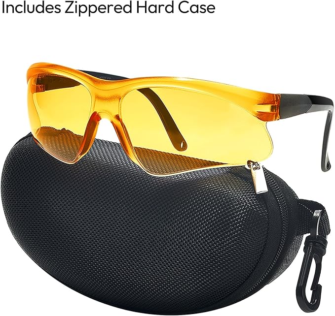 Shooting Glasses for Youth & Small Face Adults - Anti-Fog ANSI Z87.1 Certified Teens Range Shooting Eye Protection
