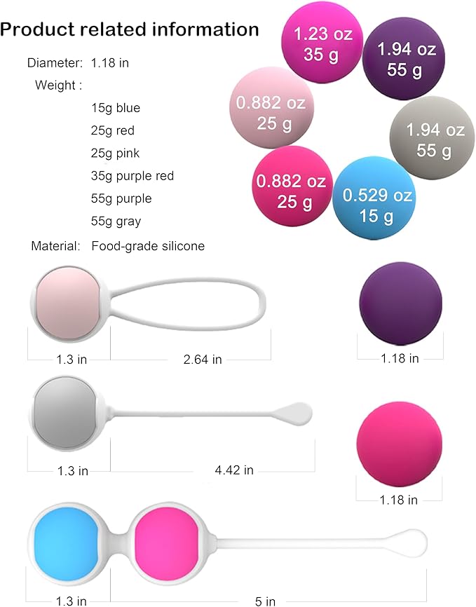 kegel Exercise System, Kegel Exercise Weight Control Set, Food-Grade Silicone: Pelvic Floor Exercise, Pelvic Floor Exercise Devices, kegel Exerciser, Pelvic Floor Muscle