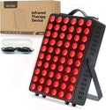 Red Light Therapy for Body, 660nm 850nm Near Infrared Light Therapy Panel with Stand and Handle, 60 Dual Chip LEDs, Ideal Xmas Gift, for Body, Face, Recovery, Sleep, Skin Health, Black
