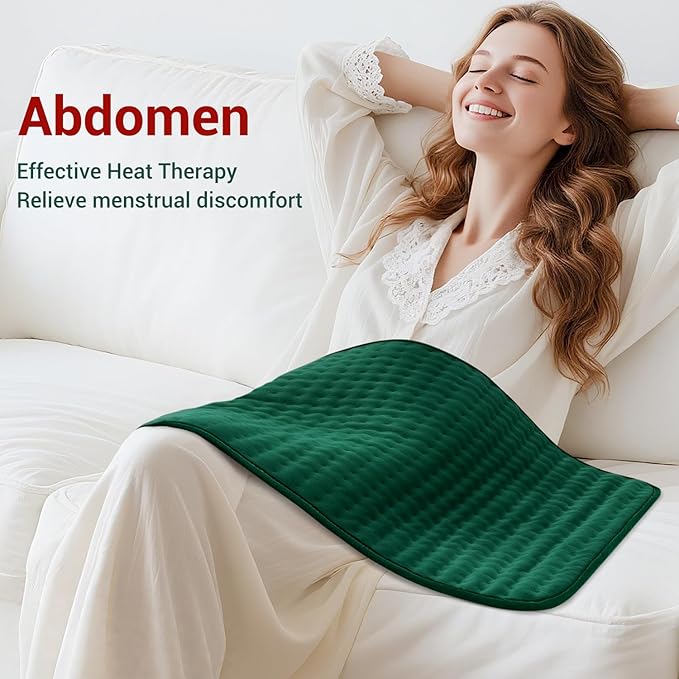 XXXL Heating Pad for Back Pain Relief & Period Cramps, Extra Large Elecctric Heating Pads for Women Legs Knee Feet Neck & Shoulders, 17”x33” Oversized Heat Pad with Timer, Gifts for Women Mom Men Dad