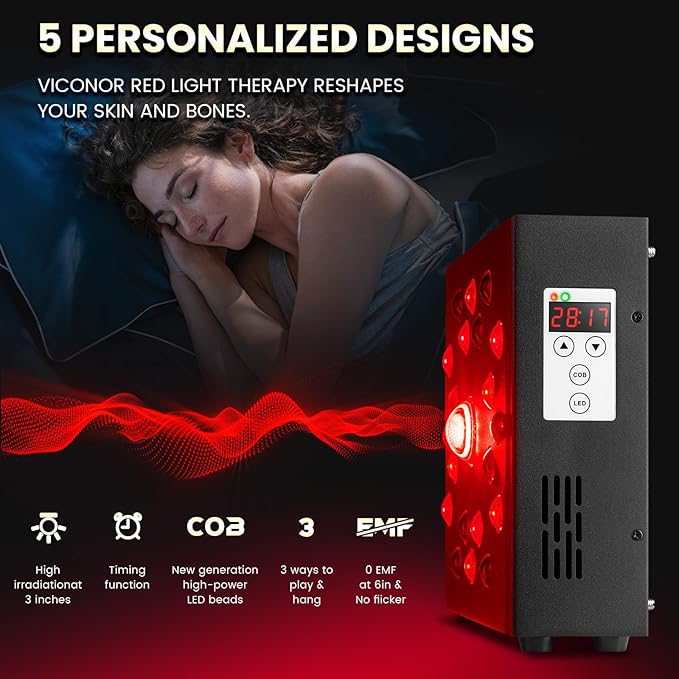 Red Light Therapy Device，COB LED Device for Body, Face, Improve Sleep