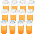 Plastic Medicine Pill Bottles with Child Resistant Caps - Push Down and Turn - Prescription Vial, Medicine Container, Pill Cases Dispenser Organizers (12pcs, 40 Dram)