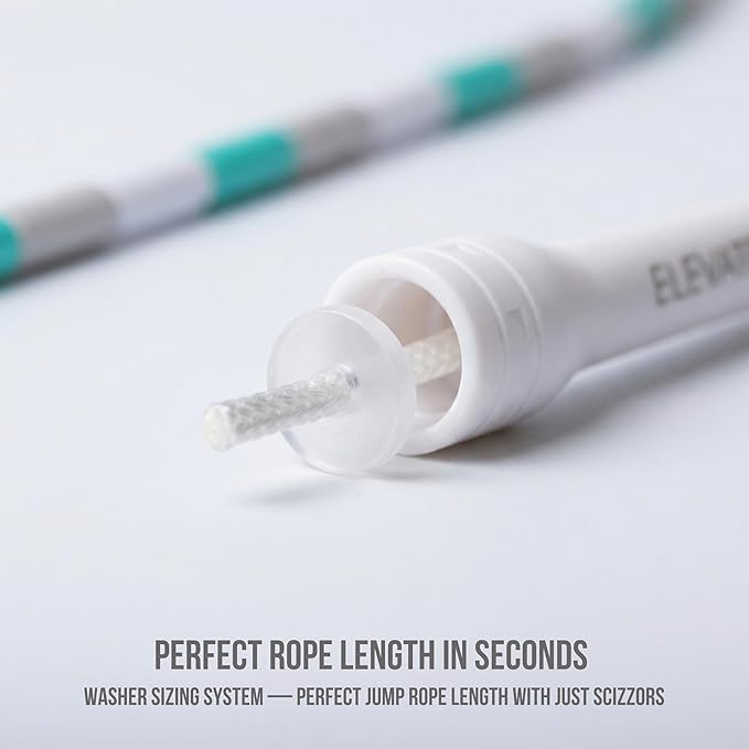 Elevate Rope Professional Beaded Jump Rope - 3m Adjustable, Quality Beads & Poly Cord - For Freestyle, Cardio & Tricks - All Levels & Indoor/Outdoor Use
