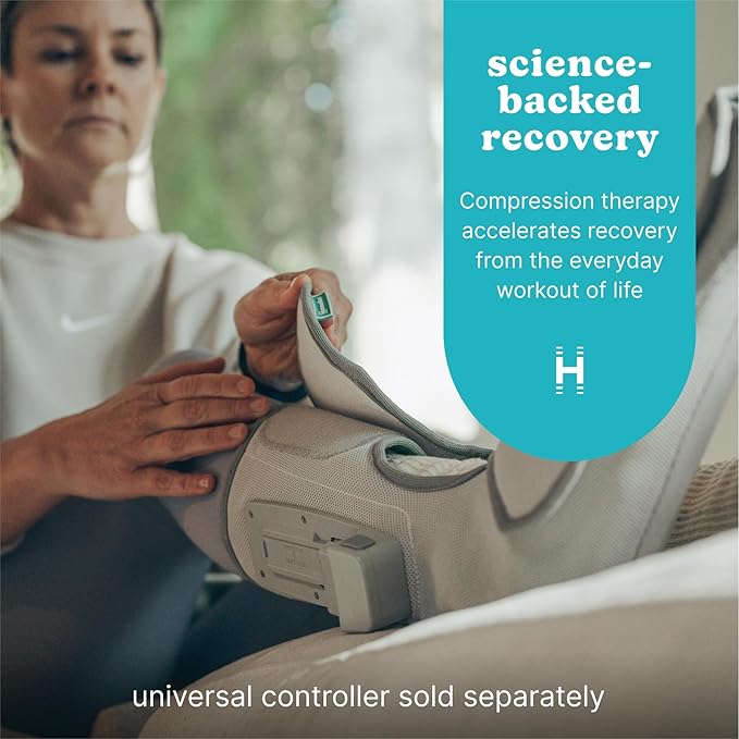 HoMedics Modulair Compression Foot Wrap Massager – Overlapped Compression Therapy with 4 Programs, Adjustable Intensity, Heat Settings, (Battery Sold Separately)