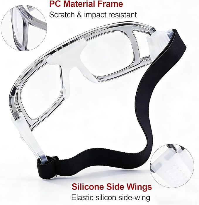 Andux Unisex Sports Glasses Anti Fog Goggles for Basketball Dribbling, Lacrosse, Eye Training LQYJ-01