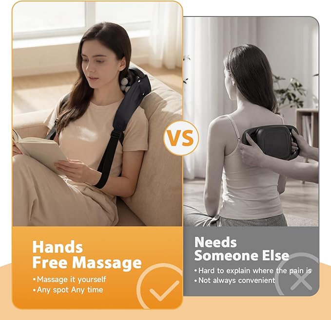 UOTT 24 Head Massage Gun Deep Tissue, Self Massager for Neck and Back with 9 Modes & 9 Levels, Quiet Handheld Multi Head Percussion Muscle Massager for Body, Shoulder, Leg & Foot Muscle Pain Relief