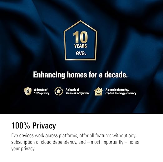 Eve Room - Indoor air Quality Sensor to Monitor air Quality (VOC), Temperature & Humidity, Apple HomeKit Technology, Bluetooth and Thread