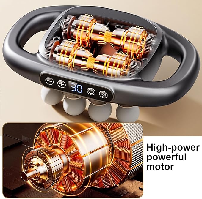 16 Head Massage Gun Deep Tissue with 16 Massages Heads, Electric Massager Tool for Legs,Arms,Waist,Back,Buttocks,Full Body Muscle Pain Relief,Ideal Gifts for Women,Men, Mom,and Dad