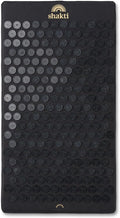 ShaktiMat Premium Acupressure Mat, Level 1 Intensity in Shakti Black, Massage Muscles, Aid Sleep & Unlock Inner Tension | Similar to Acupuncture | FSA/HSA Eligible | Organic Cotton Certified