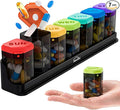 Large Weekly Pill Organizer 1 Time a Day, BPA-Free Pill Dispenser, 7 Day Pill Box with Silicone Lids & Coded Compartments, Spill Proof Portable Case for Vitamins, Seniors & Daily Medication
