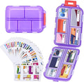 1Pack Pill Organizer with 189 Medicine Labels Travel Daily Pill Container Mini Medication Organizer Storage Pill Organizer Pill Case 7 Day Pill Organizer