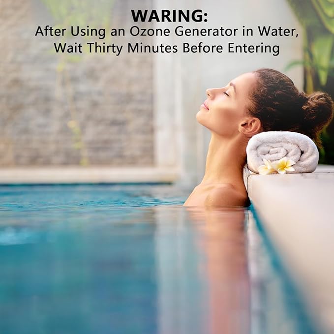 1000mg/H Ozone Generator, Ozone Generator Water Keep Cold Plunge Clean for Longer, Cold Plunge Filter, Ozone Bubbler for Produce, Ozone Generator for Cold Plunge, Ice Bath, Hot Tub, Spa