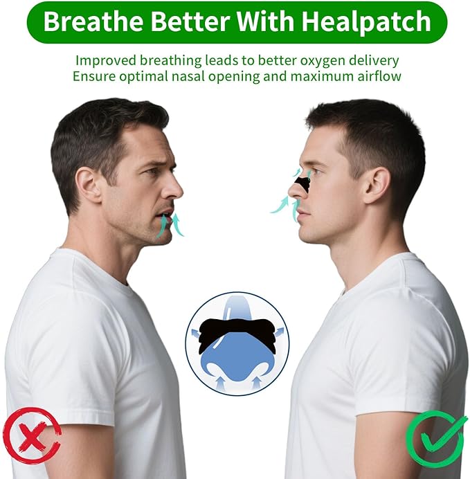 120Ct Nasal Strips for Snoring & Breathing Relief | Nose Tape for Nasal Congestion Relief | Effective Nose Strips to Open Airway, Improve Sleep & Anti Snoring (Black-120 Packs)