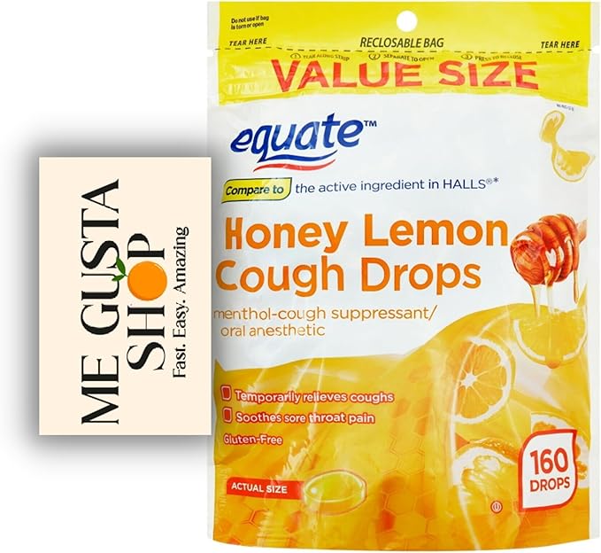 Cough Drops Honey Lemon Equate160 Count Dietary Supplement Includes Pill Organizer