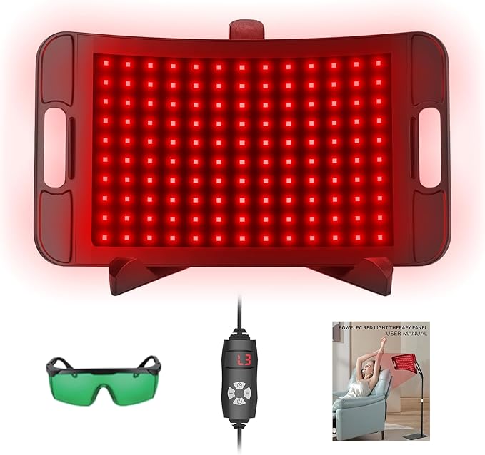 Infrared Light Therapy Pad for Body Pain NIR Deep Therapy for Back Knee Hands Feet Relief Portable 660nm 850nm Home Heating Light Therapy，Best Gift for Christmas Gift(No Stand)