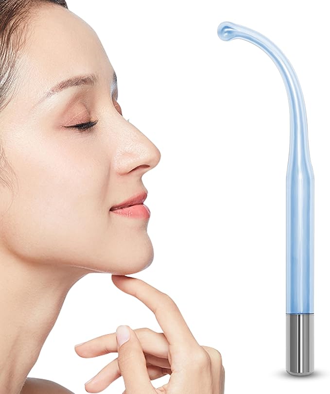 Electrode Wand Glass Tube Electrodes Spare Part for Facial Machine Salon Spa Equipment Elitzia ETJX006 (Blue Point)