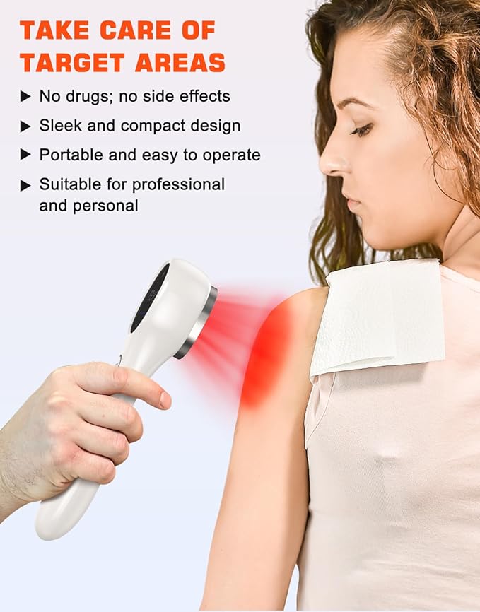 Holsn Red Light Therapy Infrared Light Tharepy, Red Light Device for Body Pain Relief, Joint, Muscle & Tissue 14 * 650nm + 3 * 808nm