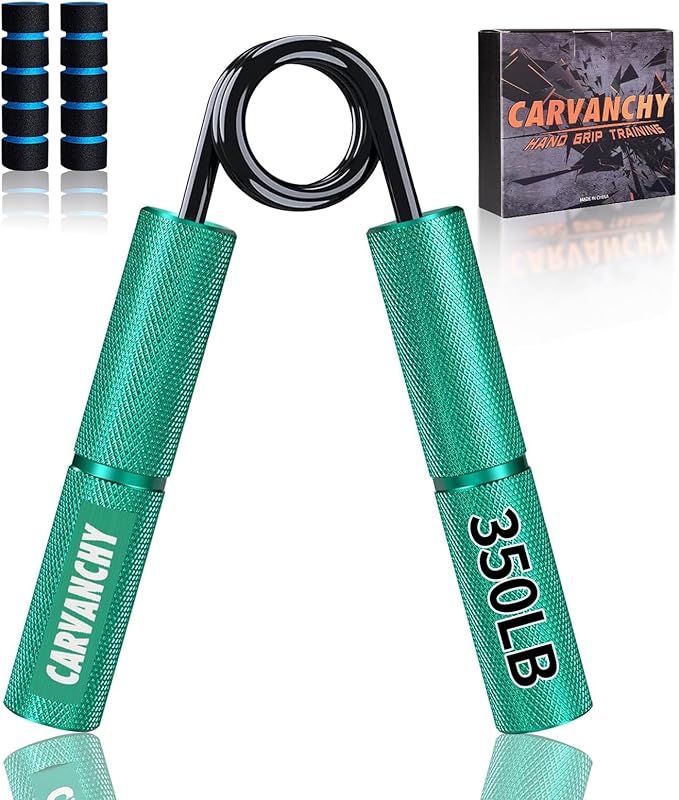 Grip Strength Trainer Set, 50-350LB, Wrist Forearm Strengthener, Metal No Slip, Hand Grip Gripper Strengthener for Strength Training and Exercise, Hand Workout Squeezer Grip Strength