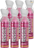 Boost Oxygen Large Balance Pink Grapefruit Aroma 10L Canister | Respiratory Support for Aerobic Recovery, Altitude, Performance & Health (6 Pack)