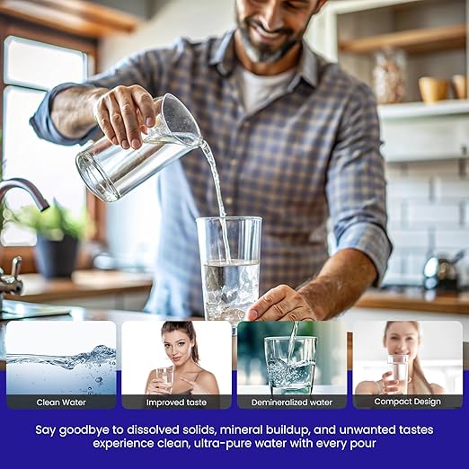 Crystal Quest Demineralizer (DI) Water Filter Pitcher Cartridge – Advanced Filtration for Clean, Healthy Water, Removes Contaminants, Long-Lasting, Easy Installation, 500 Gallons Capacity [Pack of 6]