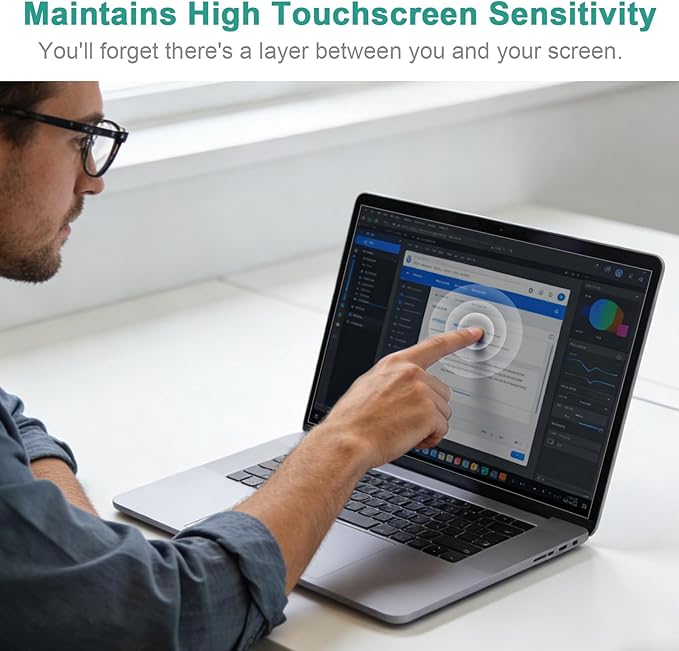 2-Pack 14 Inch 16:10 Laptop Anti Blue Light Screen Protector, Matte Anti Glare Film UV Blocking Protector Compatible with 14''(1920x1200P) HP, Acer, Asus, Lenovo, Dell, Samsung, Thinkpad
