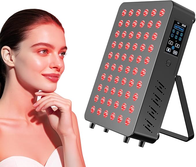 Red Light Therapy Panel for Face and Body -Near Infrared Red Light Device with Timer, RC, Dual Chip for Improve Sleep, Skin Health, Pain Relief -Upgraded Version in 2026