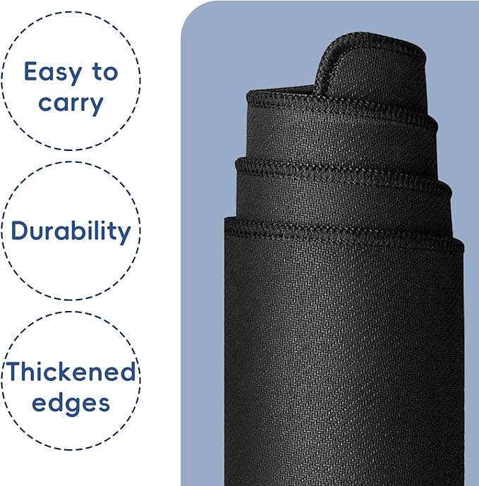 Grounding Mat Grounded Foot Pad 11.8"x23.6" Universal Grounding Mat for Work Desk, Computer, Relieve Pain with 15ft Cord