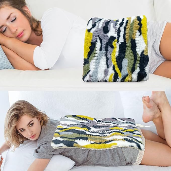 Heating Pad for Back Pain Relief - 12 Heating Levels-8 timer settings - Gifts for Women, Gifts for Men, Hot Heated Pads, Washable (XL 12"x24" Camouflage) - MCH
