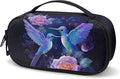 Hummingbird Rose Insulin Cooler Travel Case, Expandable Insulated Diabetic Bag Portable Medication Cooler Bag for Insulin Pens and Blood Glucose Monitor Supplies