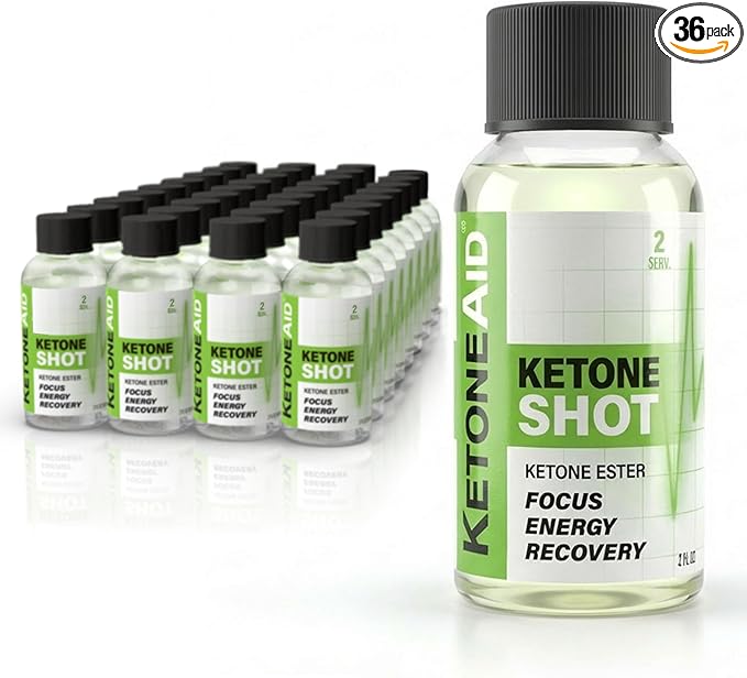 KetoneAid Ketone Shot | Ketone Ester Energy | No Sugar, No Caffeine (36 Count)