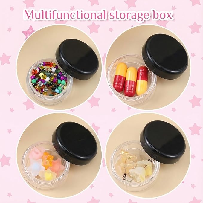 Small Pill Organizer Box, 8 Pcs Travel Pill Case Holder Portable Daily Mini Pills Container BPA Free Pocket Pills Medicines Storage Container for Pocket Purse Briefcase Medicines Storage Box