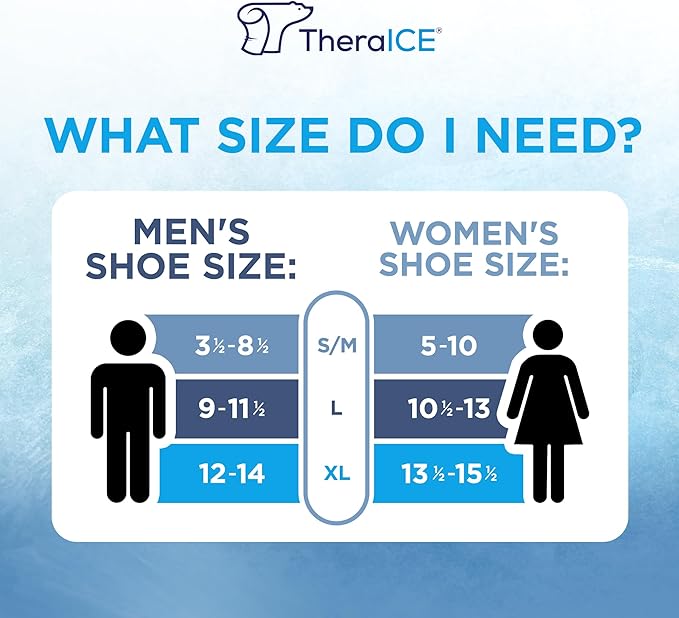 TheraICE Ankle Ice Pack Wrap for Swelling & Sprained Ankle Brace for Women Men, Cold Therapy Foot Heel Spur Support Compression Socks, Plantar Fasciitis & Achilles Tendonitis Sore Feet Pain Relief