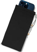 EMF Shield Sleeve for Cell Phone Reduce Signal Anti-EMP Pouch Against Radiation, EMF, 5G, RFID Blocking 4x8 Inch Black Phone Sleeve Bags