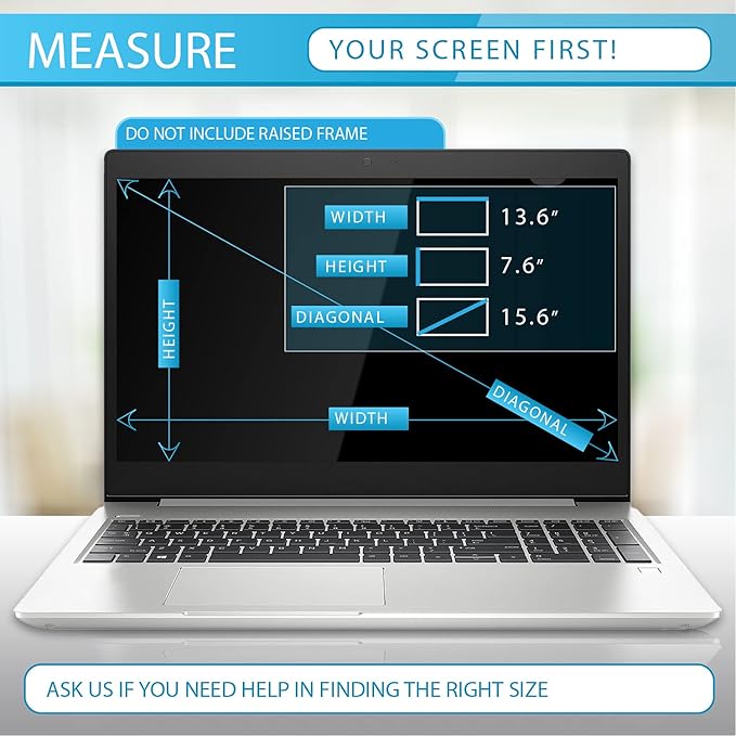 Anti Blue Light Screen Protector (3 Pack) for 15.6" Lenovo Chromebook, 15.6" Acer Chromebook, 15.6" Asus Chromebook, 15.6" Samsung Chromebook, 15.6" Dell Chromebook, 15.6" HP Chromebook