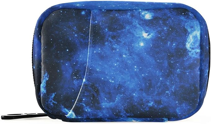 Star Sky Pill Box 7 Day Pill Case Travel Pill Organizer Bag with Zipper Portable Weekly Vitamin Medicine Supplement Holder Pouch Bag