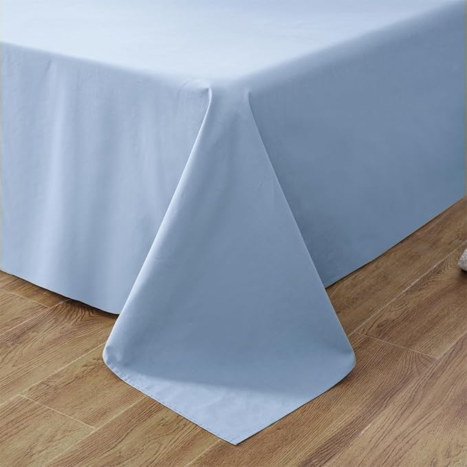 Grounding Sheets Cali-King Size, Organic Cotton + Silver Yarn, Conductive Earthing Flat Sheets for Better Sleep