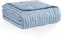 L'AGRATY Weighted Blanket - 60"x80" 20lbs Cooling Breathable Heavy Blanket Microfiber Material with Glass Beads for Adult All-Season Summer Fall Winter Soft Thick Comfort