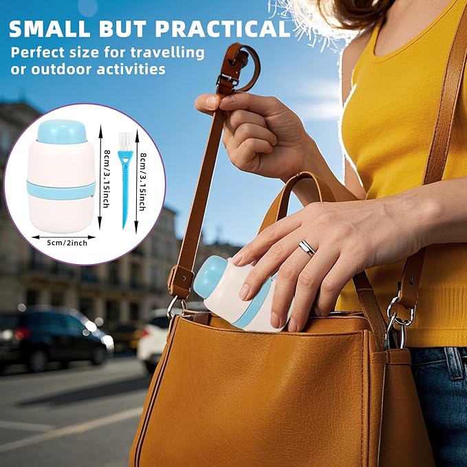 Pill Cutter Splitter for Small or Large Pills, Profesional Pill Cutter 1/4 & 1/2 Divider, Includes Storage Compartment, Accurate and Easy Cutting for Tablets, Vitamins (Blue)